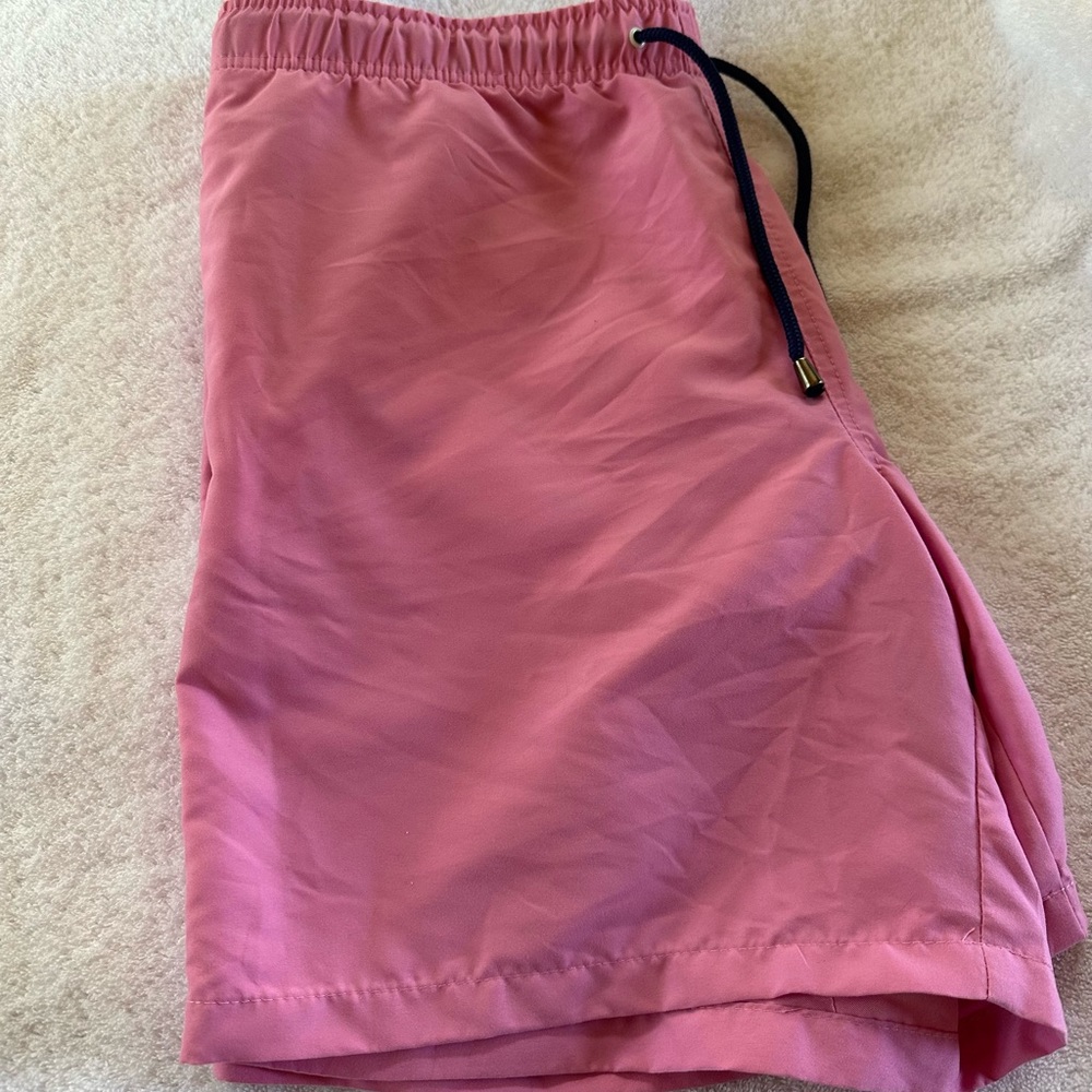 Crown & Ivey Men’s Pink Swim Shorts Large